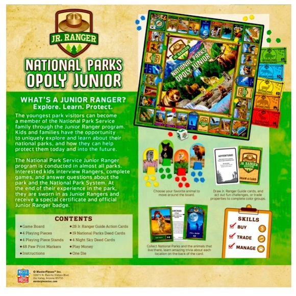 🤠🇺🇸🤠 LETS PLAY❗️ “JR. RANGER - NATIONAL PARKS OPOLY JUNIOR”❗️🤠🇺🇸🤠 - Picture 3 of 4